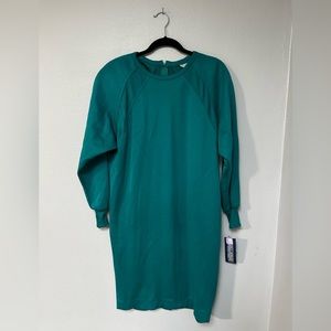 Vintage 80s Dead stock Foley’s Jessica Howard Shoulder Pad Dress Blue size 10